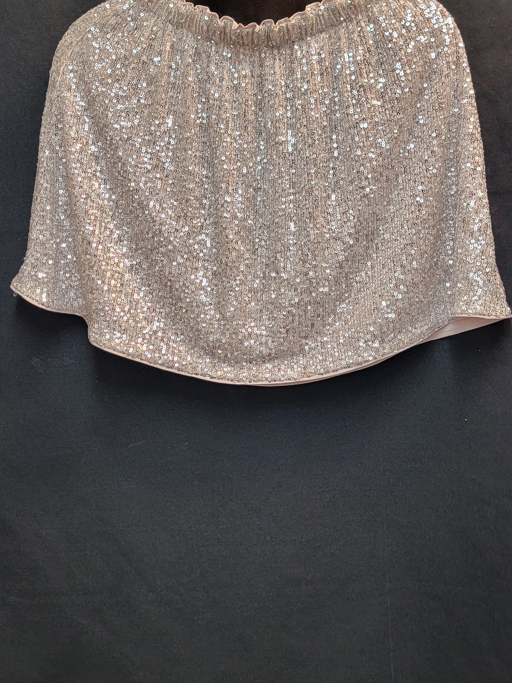 Vineyard Vines Rose Gold Sequin Circle Skirt
